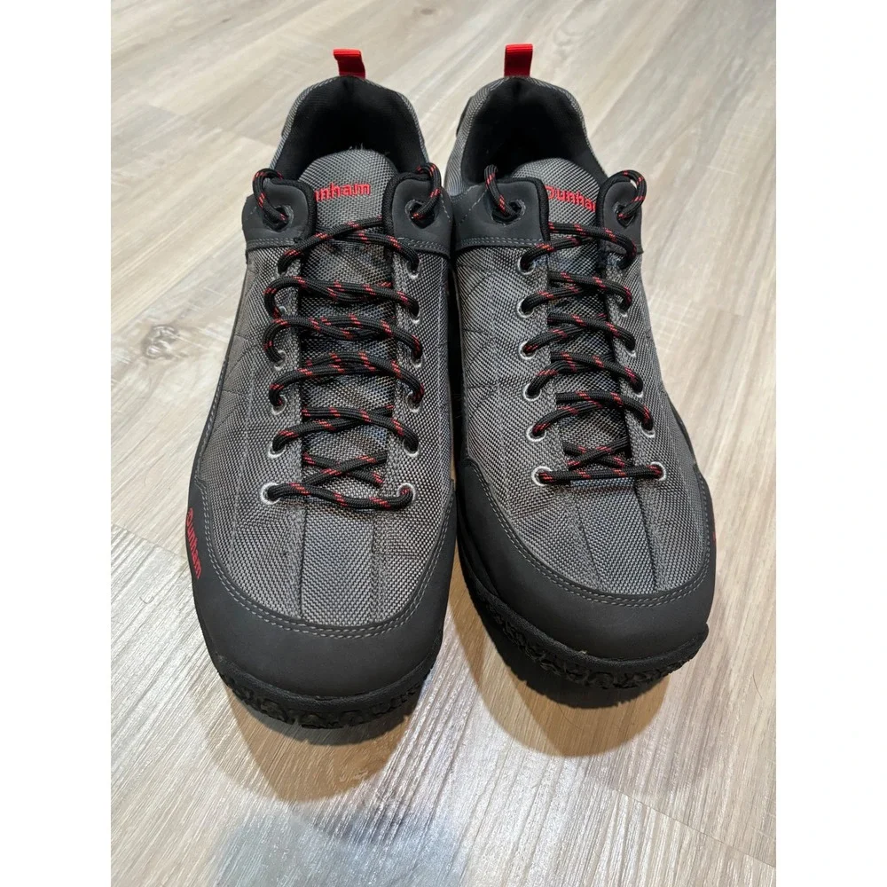 Dunham Cloud Plus Waterproof Hiking Shoes Mens 17 Grey‎ Red Low Top CH9129